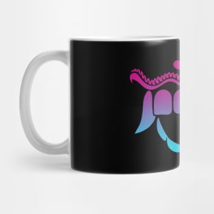 Bali Tiger Mask Teeth Vaporwave Mug